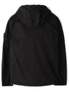 Supima Cotton Twill Stretch-TC Over Hooded Jacket Black - STONE ISLAND - BALAAN 3