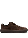 Cambridge Suede Lace-Up Low Top Sneakers Brown - TOM FORD - BALAAN 1