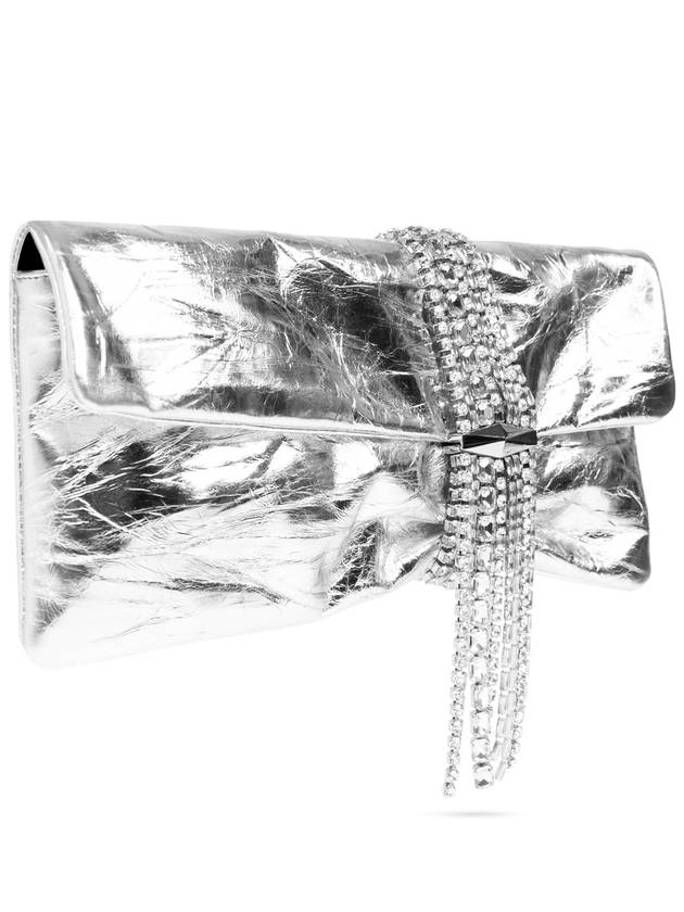 Jimmy Choo Clutch Zandra, Women's, Silver - JIMMY CHOO - BALAAN 4