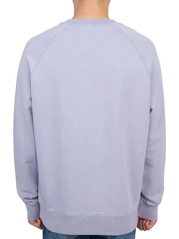 Oly Flower Fox Patch Sweatshirt Light Purple - MAISON KITSUNE - BALAAN 5