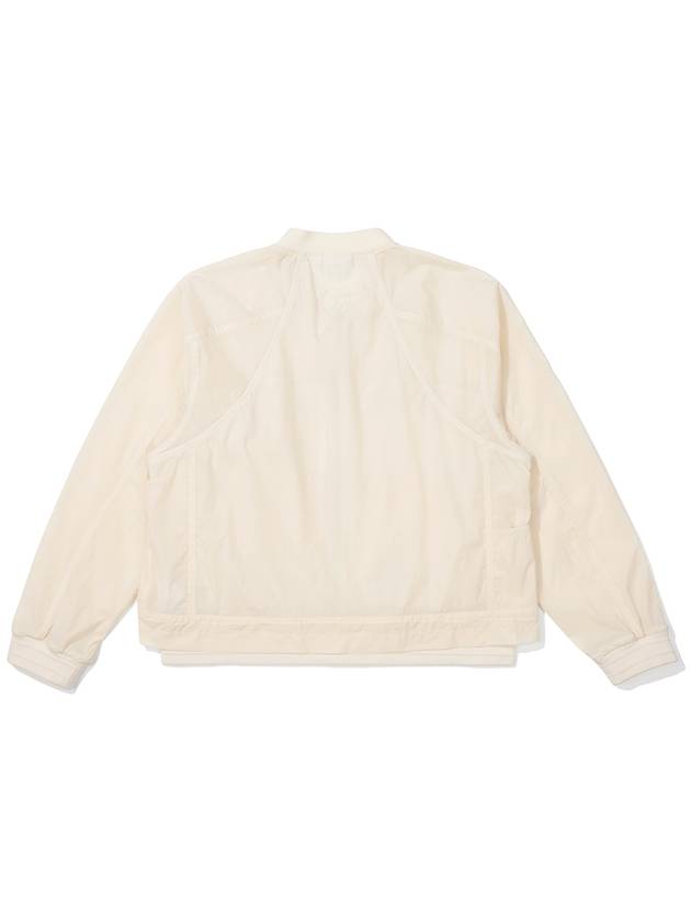 Blown sheer 15 denier lightweight jacket CREAM WOMAN - MALBON GOLF - BALAAN 2