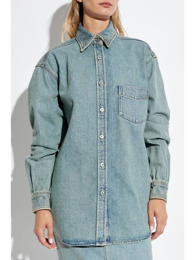 Moschino Denim Shirt, Women's, Blue - MOSCHINO - BALAAN 3