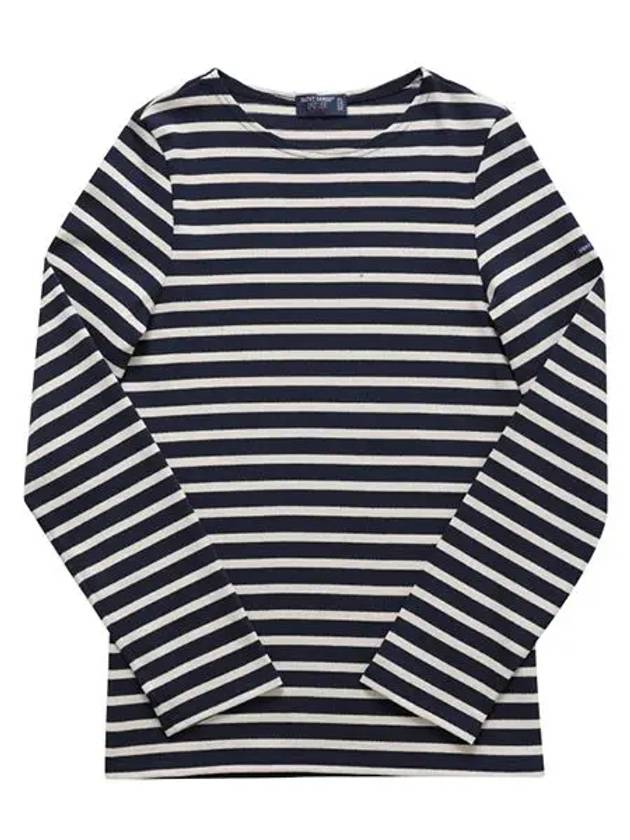 Meridien Modern Long Sleeve T-Shirt Ecru Marine - SAINT JAMES - BALAAN 2