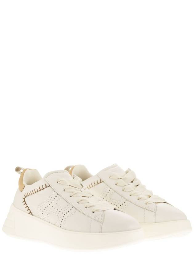 Rebel Leather Low-Top Sneakers Ivory - HOGAN - BALAAN 5