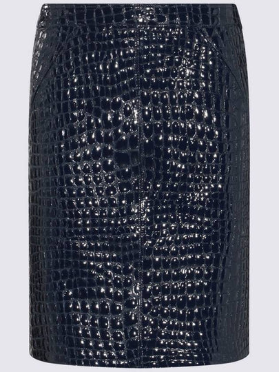 Crocodile Embossed Leather Mini Skirt GCL871LEX306 - TOM FORD - BALAAN 2