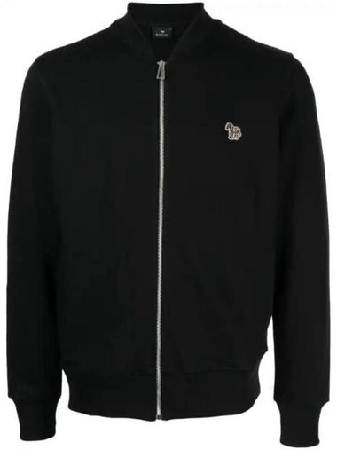 Zebra Logo Cotton Bomber Jacket Black - PAUL SMITH - BALAAN 1