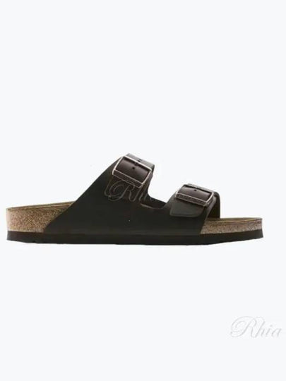 Arizona Suede Slider Slippers Dark Brown - BIRKENSTOCK - BALAAN 2