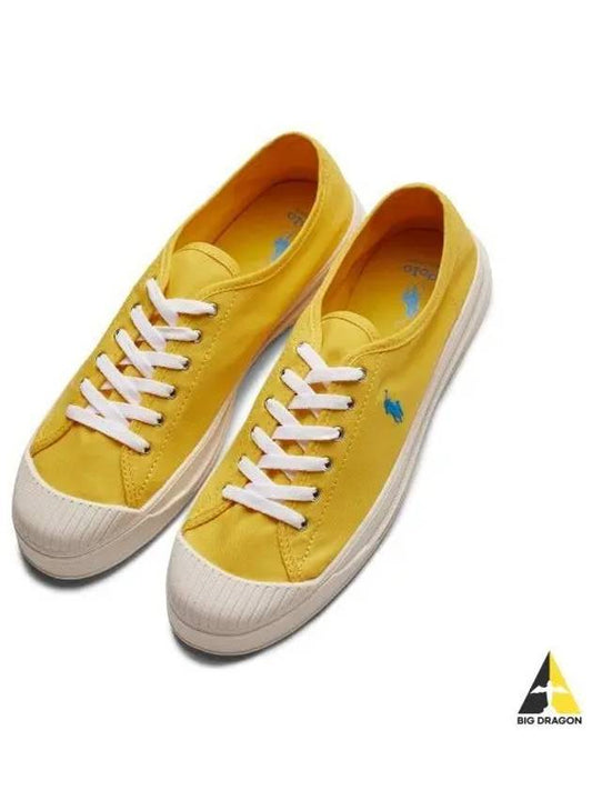 Essence 100 Canvas Cap Toe Sneakers Yellow - POLO RALPH LAUREN - BALAAN 1