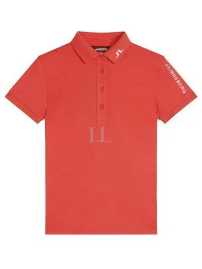 Tour Tech Short Sleeve Polo Shirt Red - J.LINDEBERG - BALAAN 2