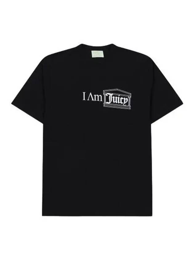 Aries Couture I Am Juicy Short Sleeve T Shirt Black Tee - ARIES - BALAAN 1