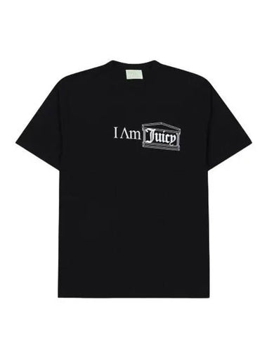 Aries Couture I Am Juicy Short Sleeve T Shirt Black - ARIES - BALAAN 1