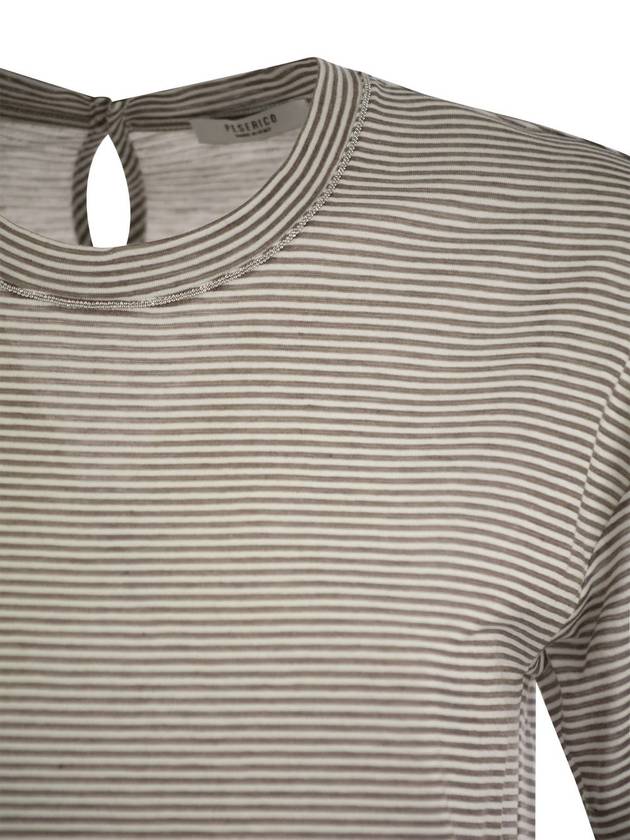 Lightweight striped jersey T-shirt and Punto Luce - PESERICO - BALAAN 4