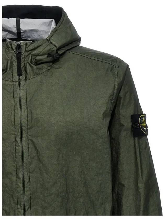 Membrana 3L TC Hooded Jacket Dark Green - STONE ISLAND - BALAAN 5