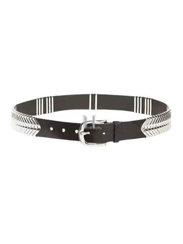 Tehorah Leather Belt Black - ISABEL MARANT - BALAAN 2