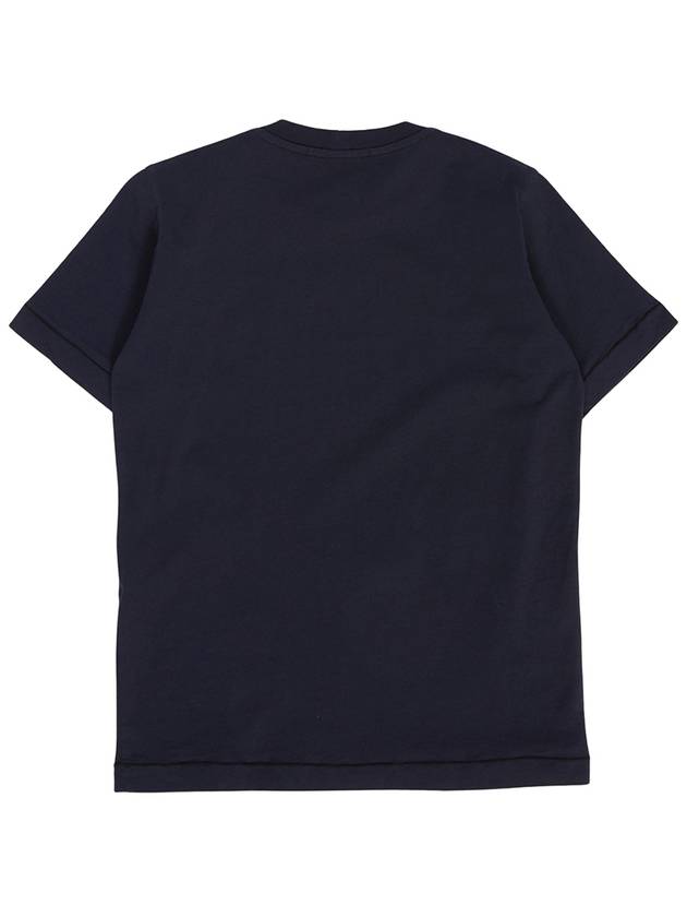 Kids 30/1 Cotton Jersey Short Sleeve T-Shirt Navy - STONE ISLAND - BALAAN 3