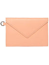 Neck Strap Envelope Leather Coin Wallet Peach - MAISON KITSUNE - BALAAN 2