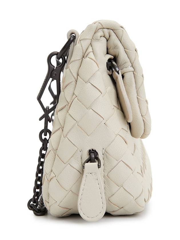 Intrecciato Nappa Chain Mini Shoulder Bag White - BOTTEGA VENETA - BALAAN 4