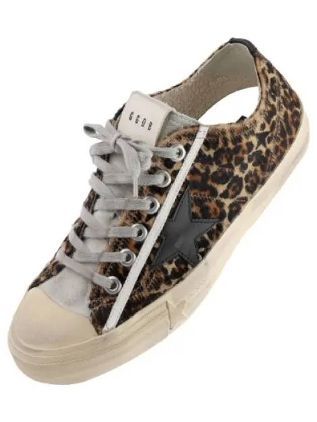 V Star Sneakers Leopard Pony Skin Black Men s - GOLDEN GOOSE - BALAAN 1