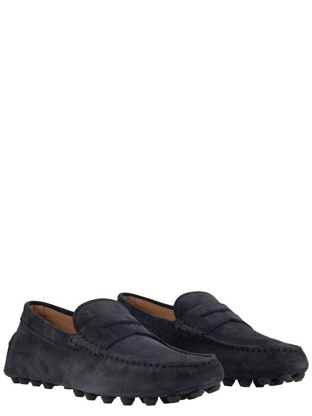 Gommino Bubble Suede Driving Shoes Blue - TOD'S - BALAAN 5