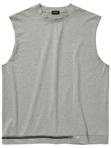 ZIP SLEEVELESS TOP GRAY - LIBERE - BALAAN 1