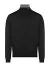 fine wool knit turtleneck black - PRADA - BALAAN 2