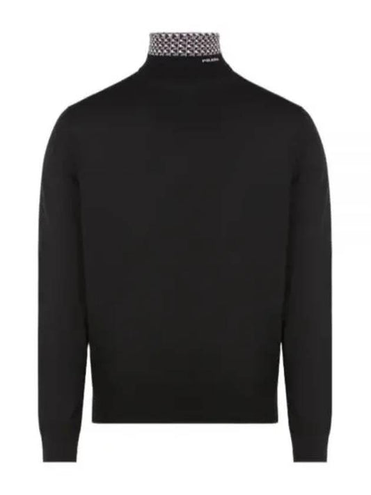 fine wool knit turtleneck black - PRADA - BALAAN 2