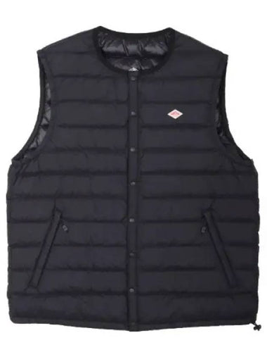 logo patch down vest - DANTON - BALAAN 1