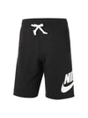 Sportswear Essential French Terry Allumni Shorts Black - NIKE - BALAAN 6