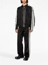 J Beck Logo Zip-Up Biker Jacket Black White - DIESEL - BALAAN 5