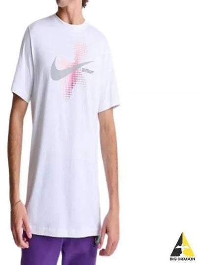 Men's Sportswear 6MO Swoosh Short Sleeve T-Shirt White - NIKE - BALAAN 2