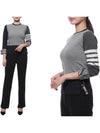 Women s Knit Top Thom Browne 4 Bar Funmix Cashmere Jumper Brand Size 36 US - THOM BROWNE - BALAAN 3