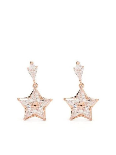 Stella Star Drop Earrings Rose Gold - SWAROVSKI - BALAAN 1