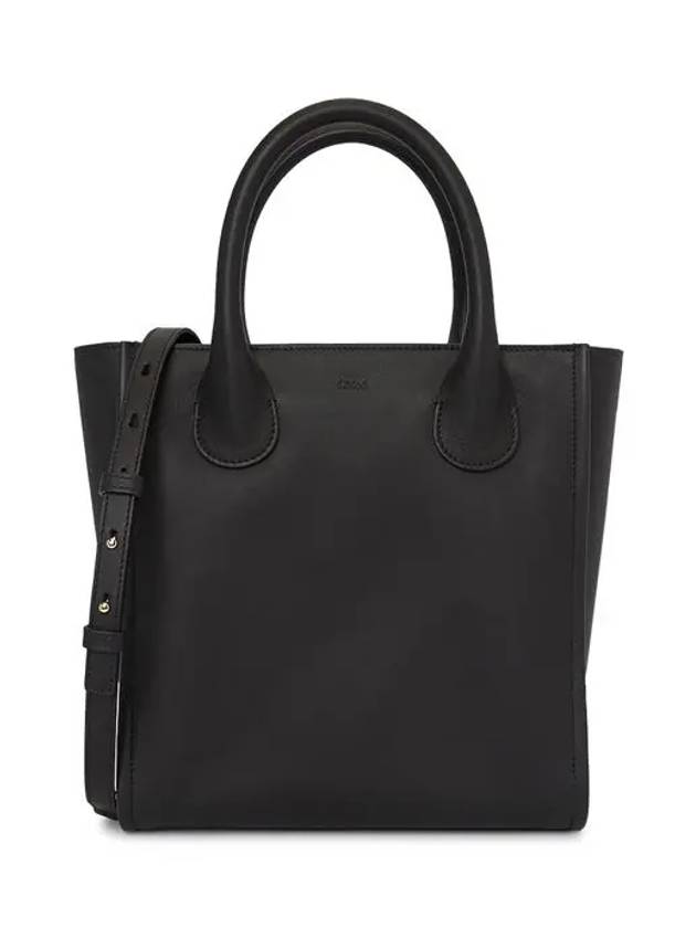 Joyce Shiny Calfskin Small Tote Bag Black - CHLOE - BALAAN 4