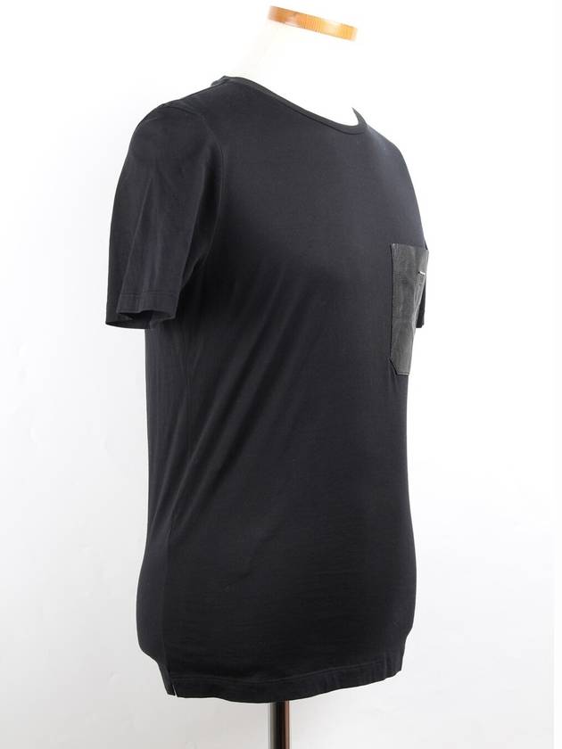 Leather pocket short sleeve t shirt 44 - FENDI - BALAAN 8