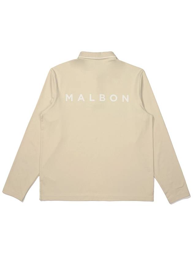 Basic brushed collar t shirt BEIGE MAN - MALBON GOLF - BALAAN 2