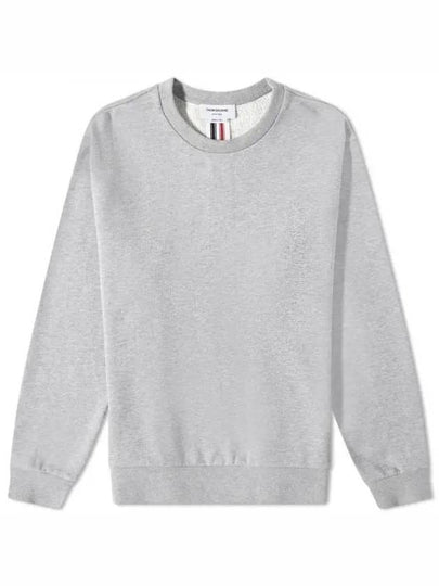 Center Back Stripe Crewneck Sweatshirt Light Grey - THOM BROWNE - BALAAN 2