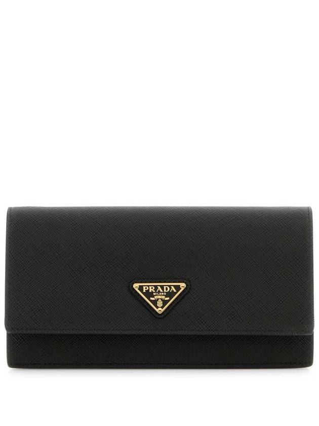 Triangle Logo Leather Mini Bag Black - PRADA - BALAAN 2