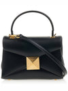 One Stud Nappa Mini Tote Bag Black - VALENTINO - BALAAN 2