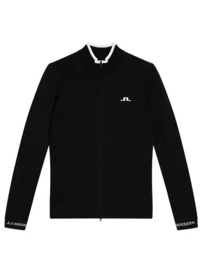 Almaida Full Zip Knit Top Black - J.LINDEBERG - BALAAN 2