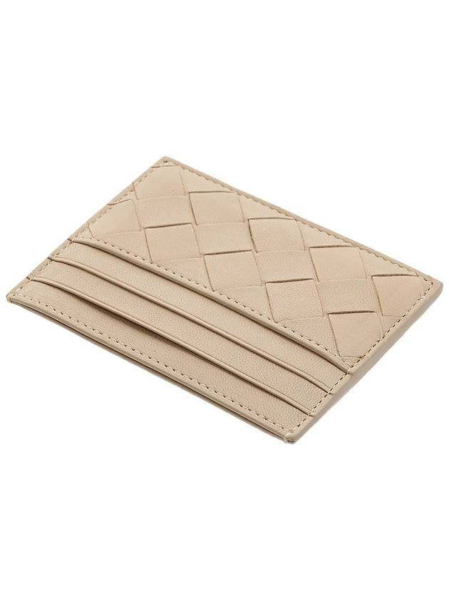 Intrecciato Leather Card Wallet Beige - BOTTEGA VENETA - BALAAN 5