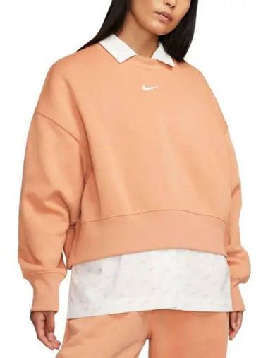 Sportswear Phoenix Fleece Women s Oversized Crew Neck Amber Brown - NIKE - BALAAN 1