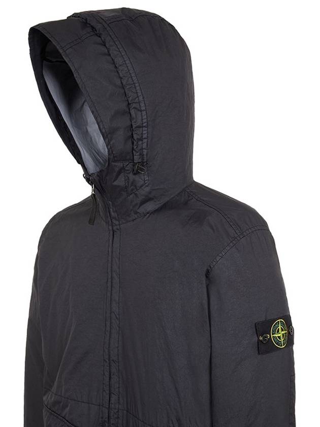 Membrana 3L TC Hooded Jacket Blue - STONE ISLAND - BALAAN 4