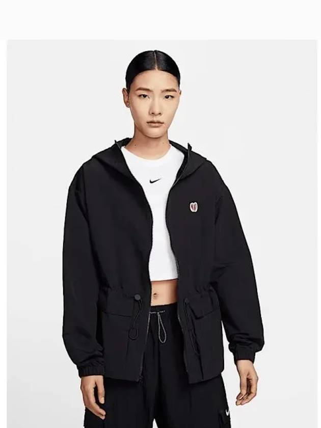 Sportswear Woven Hooded Jacket Black - NIKE - BALAAN 2