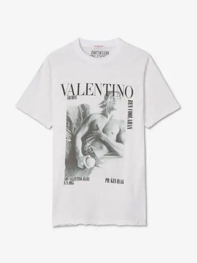 Archive Print Short Sleeve T-Shirt White - VALENTINO - BALAAN 2