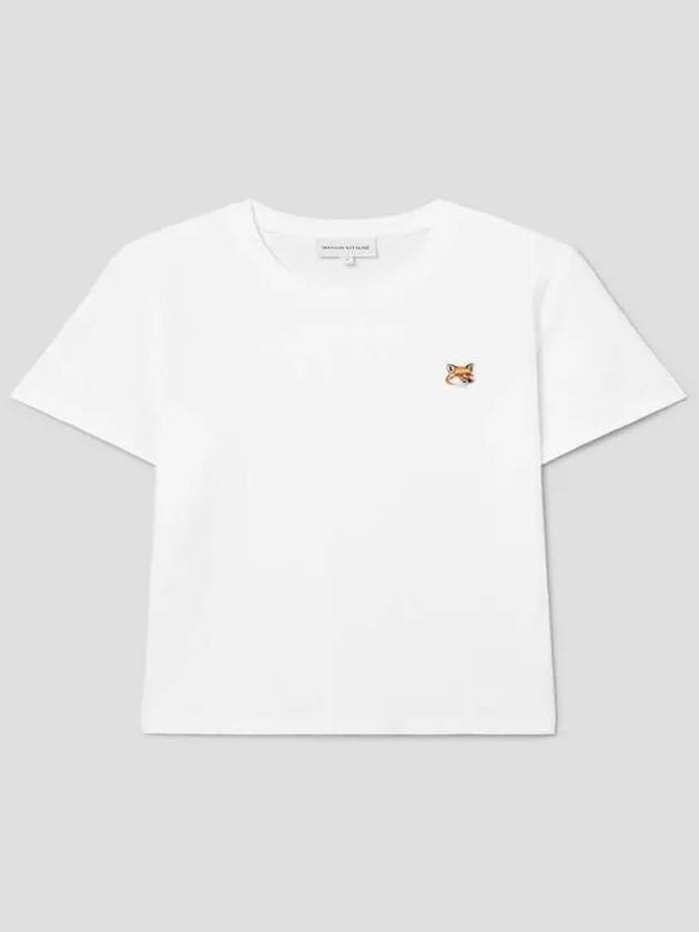 Fox Head Patch Regular Short Sleeve T-Shirt White - MAISON KITSUNE - BALAAN 2