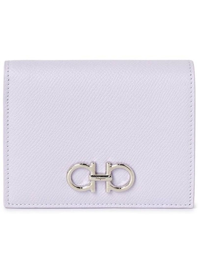 Gancini Compact Half Wallet Lavender - SALVATORE FERRAGAMO - BALAAN 2