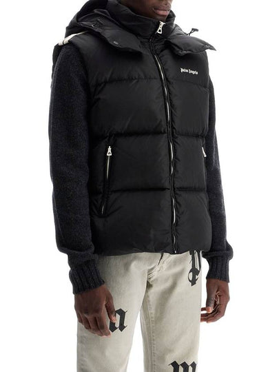 sleeveless down jacket with contrasting - PALM ANGELS - BALAAN 2