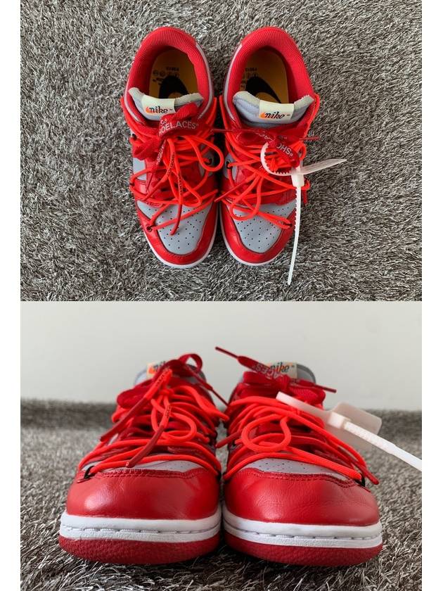 X Off White Dunk Low University Red 6 5 255 - NIKE - BALAAN 3