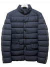 Men s Logo Patch MALINVERN Down Padded Jacket Navy 1A00108 549SK 779 - MONCLER - BALAAN 1