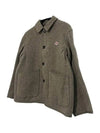 Wool Light Pile Jacket Beige - DANTON - BALAAN 3